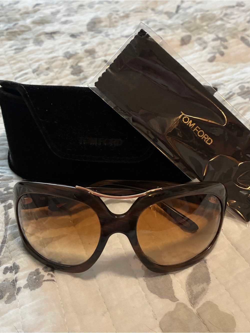 Tom Ford Camilla Brown Gradient Sunglasses